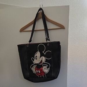 Vintage Disney Black and Red Mickey Mouse Tote